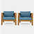 Blue/Teak