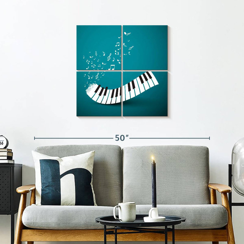 Piano Keyboard Notes, 26" H x 26" W