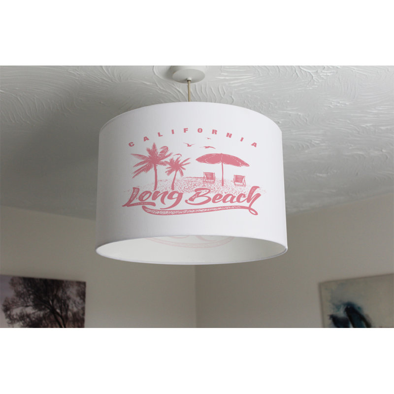 Cotton Drum Lamp Shade ( Uno ), 25cm H x 40cm W x 40cm D