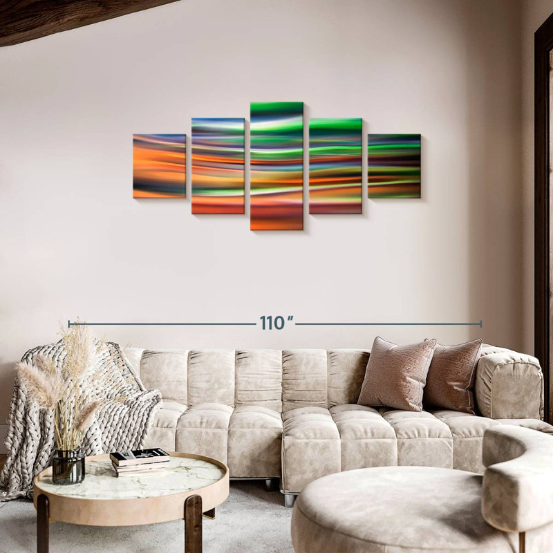 Green Lights Aura, 34" H x 74" W