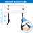 Hand Crank Standing Desk Frame with 48" Tabletop-884528179-884528183