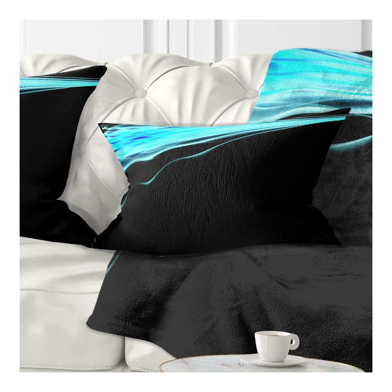 Coussin lombaire à motif abstrait 