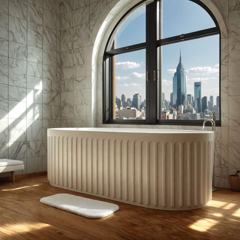 1700mm x 750mm Freestanding Stone Bathtub