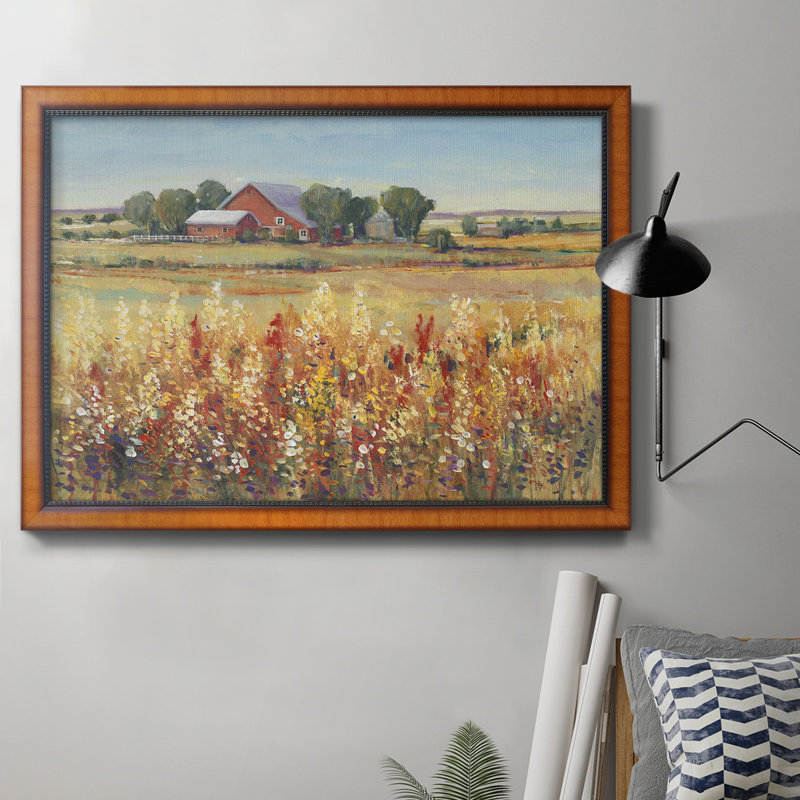 Country View I, toile encadrée de qualité supérieure - prête à être accrochée, H 16 po x l 20 po x P 1 po