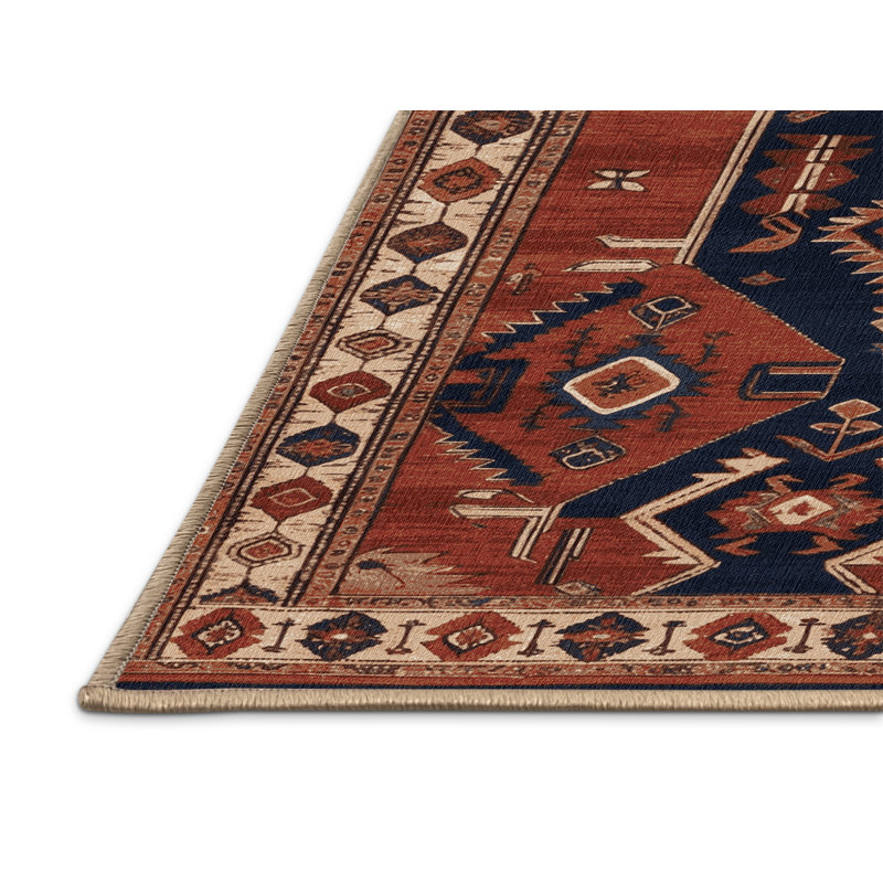 Tapis brun lavable à la machine, Rectangulaire 3 pi x 5 pi
