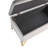 Velvet Fabric  Upholstered Large Storage Rectangular Bench