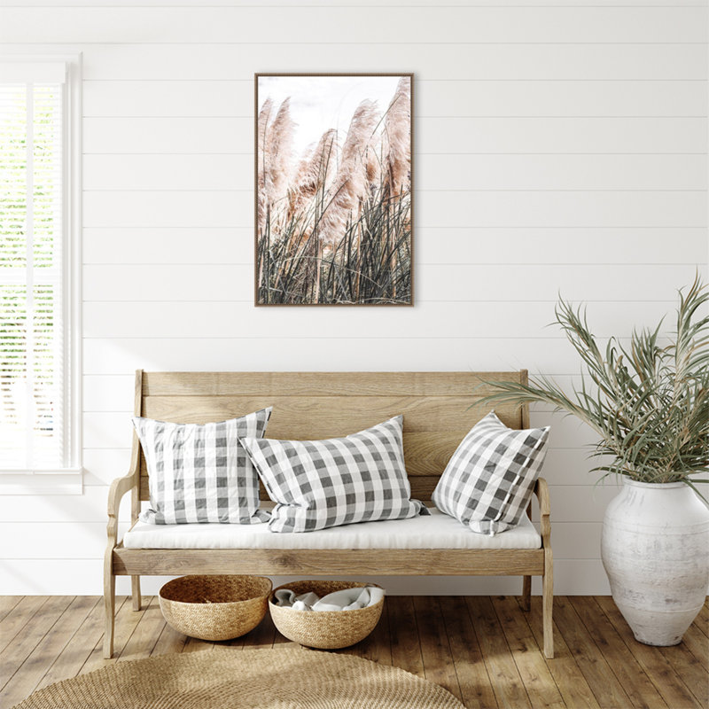 «Pampas Grass», reproduction encadrée sur toile par Incado, H 33 po x l 23 po x P 2 po
