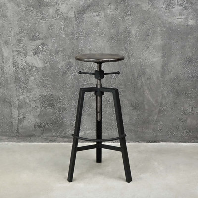 Hacienda Height Adjustable Swivel Bar Stool