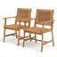 Stacking Acacia Patio Dining Armchair