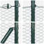 Hexagon Fence Green Steel-375302499