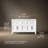 Quo Wall Mounted Single Bathroom Vanity with Solid Wood Top-91943346-124966461