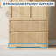 Armoire autoportante de 66 po de hauteur avec tringle et tablettes suspendues