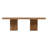 Jayveion Modern Rustic 55" Solid Wood Double Pedestal Coffee Table With Butterfly Joint Inlay