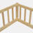 Double Twin Floor Bed With Fence, Guardrails-1601779734
