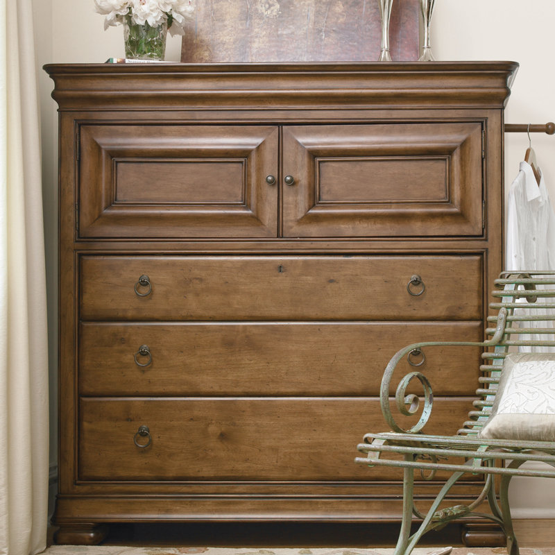 Commode 5 tiroirs Kaliyanna, Cognac