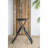 57.5X23.6X39.8" Black Stowable Side Table And Two Seats