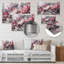 Évolution des formes en marbre rose I - Décoration murale géométrique moderne en métal-1160317607