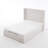 Upholstered Wingback Bed with Adjustable Base Bundle Set, Queen Size / Textured Ivory Canvas Chenille, Head & Foot Incline, Zero Gravity, Massage, App & Remote Control, Easy Assembly, No-Noise-884366753