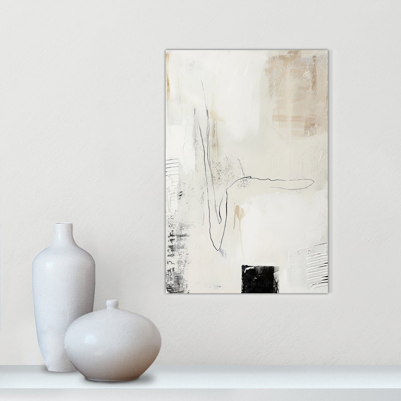 «Neutral Balance III» par Lazar Studio, Ne s’applique pas, L 12 po x H 18 po, Toile tendue