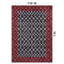 Tapis à damier gris ardoise, lavable à la machine, en polyester avec envers antidérapant-1182061228