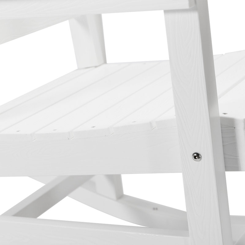Chaise berçante d'extérieur Diyanna, Blanc