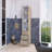 Linen Cabinet, Three Shelves, Four Drawers