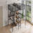 Twin Over Twin Metal Material Loft Bed Frame With Double Desk And With Built-In Wardrobe Storage And Shelves With Electrical Outlet For Space Saving And Noise Reduction, Woodgrain-757948980