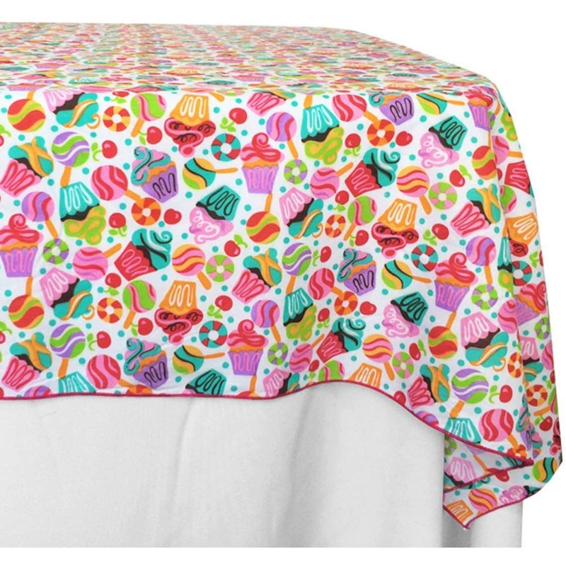 Cupcakes Print Tablecloths, 84" Rectangle