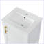 Meuble-lavabo moderne avec lavabo et porte à fermeture douce-102422846