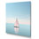 «Coastal Calm» rose et bleu voilier photo sur toile