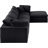 Hinesh Velvet L-Shaped Sectional Reversible-87141406