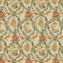 Prelle Guermantes Cotton Chintz Designer Fabric- by the Yard