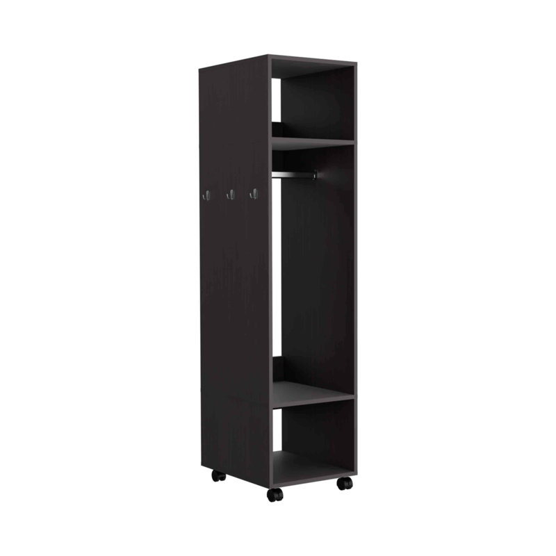 Grande armoire avec miroir Cluster, Noir