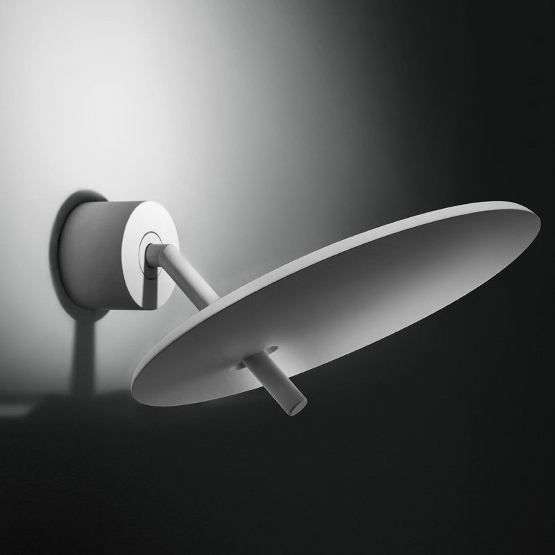 Lua LED Dimmable Armed Sconce, White