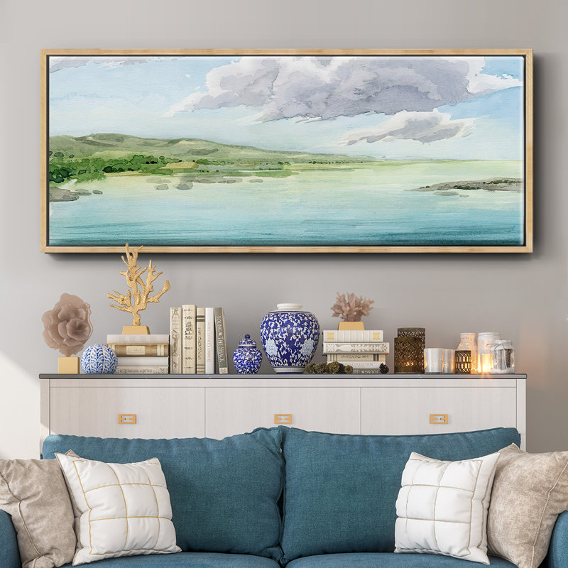 Clear Lagoon II- Framed Canvas