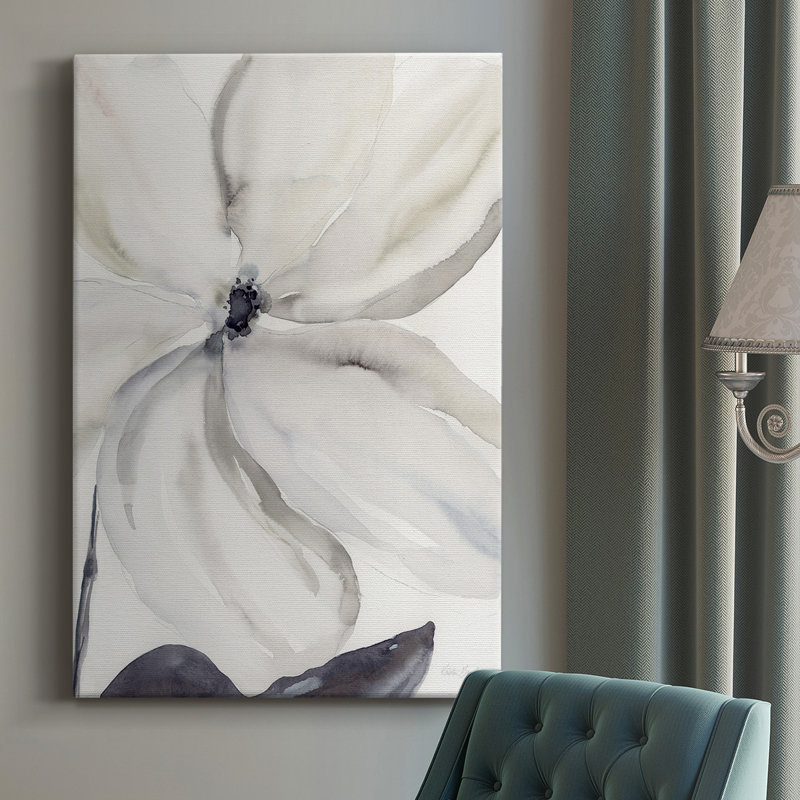Toile tendue avec châssis de qualité supérieure Day Break Bloom I - prête à être accrochée, H 18 po x l 12 po x P 1 po