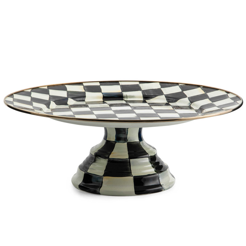 Courtly Check® Pedestal Platter, 5.75" H x 16" W x 16" D