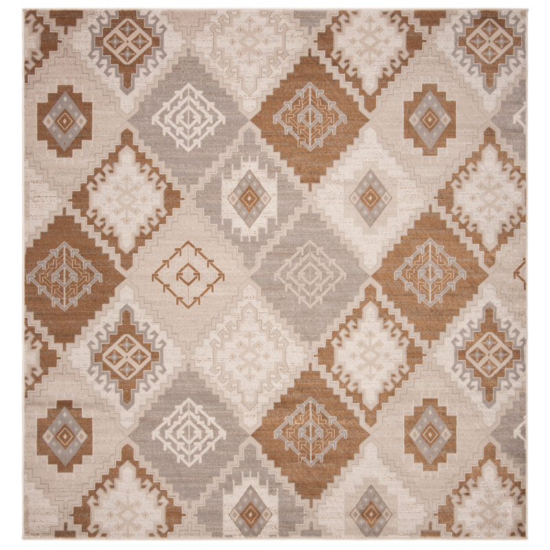 Tapis géométrique Abrahamic, Carré 6 pi 7 po