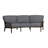 Andover 106'' Wide Aluminum Patio Sofa with Cushions-86668238-86609946
