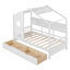 Lit simple avec 2 tiroirs et tablette de rangement-1126526144