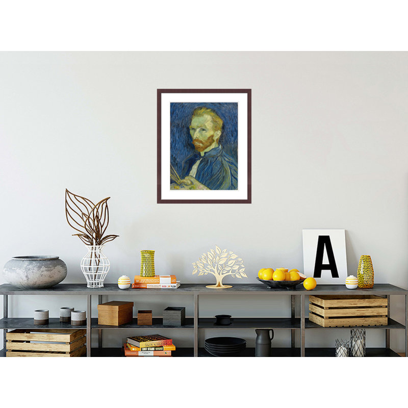 Autoportrait par Vincent van Gogh, impression giclée sur cadre, H 28,55 po x l 23,5 po