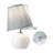 15" Table Lamp With Adjustable Shade For Bedrooms, Living Rooms, Or Reading Corners