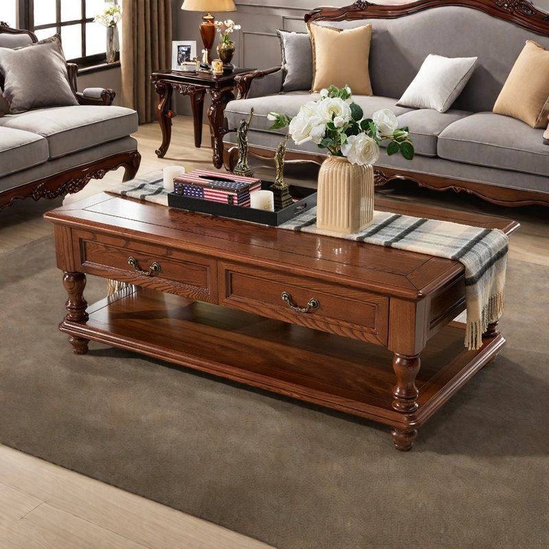 American ash end table