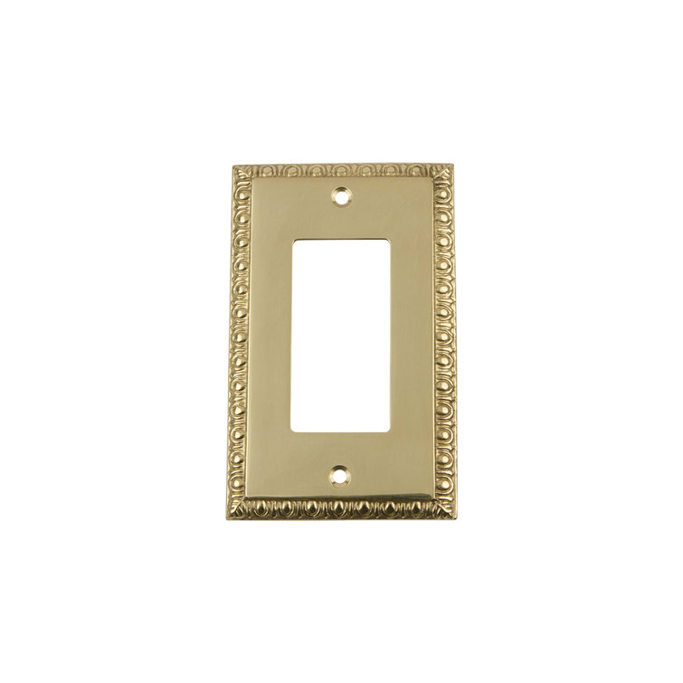 Egg and Dart 1-Gang Rocker Wall Plate