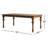 Simons 42 " Extendable Rectangular with Solid Wood Base Dining Table