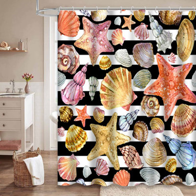Coquillage, aquarelle, aquarelle, corail, coquillages, plage, 12 crochets