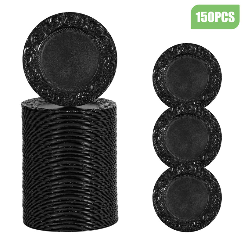 13'' Chargers (Set Of 150), Black