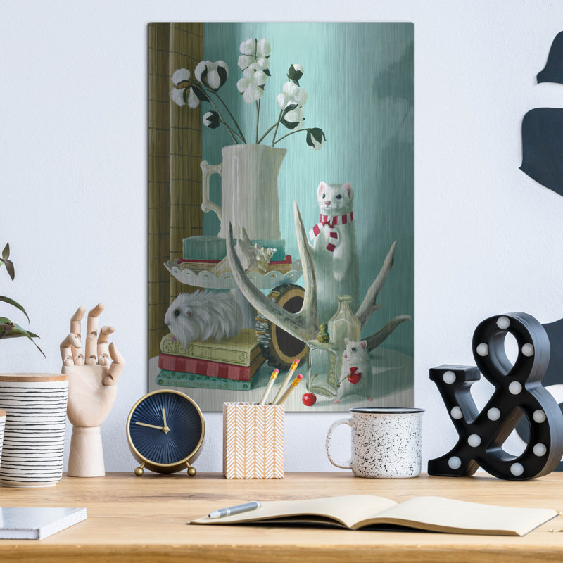  «Winter Night» par Heather Gauthier, art mural en métal, 12 po x 16 po, H 16 po x l 12 po
