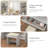 Engelsman Vanity Set with 10 LED Light Bulbs Christmas Gifts, with 2 Drawers, 6 Storage Shelves & Cushioned Stool-627014439