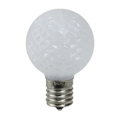 Faceted LED G40 Christmas Replacement Bulbs